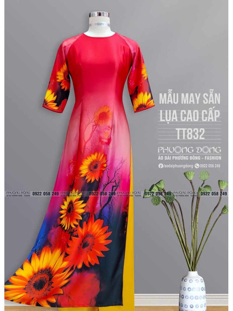 Áo Dài Truyền Thống Lụa Cao Cấp TT832